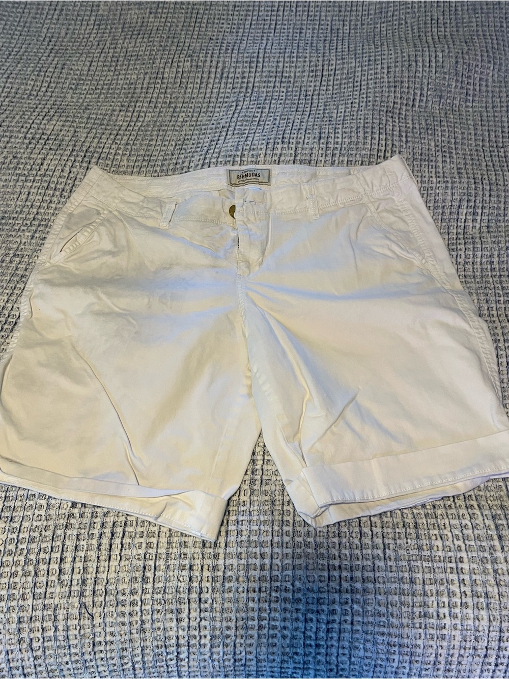 Old Navy White Bermuda Shorts